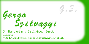 gergo szilvagyi business card