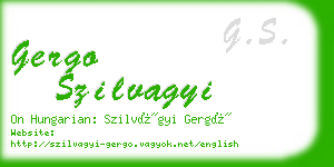 gergo szilvagyi business card